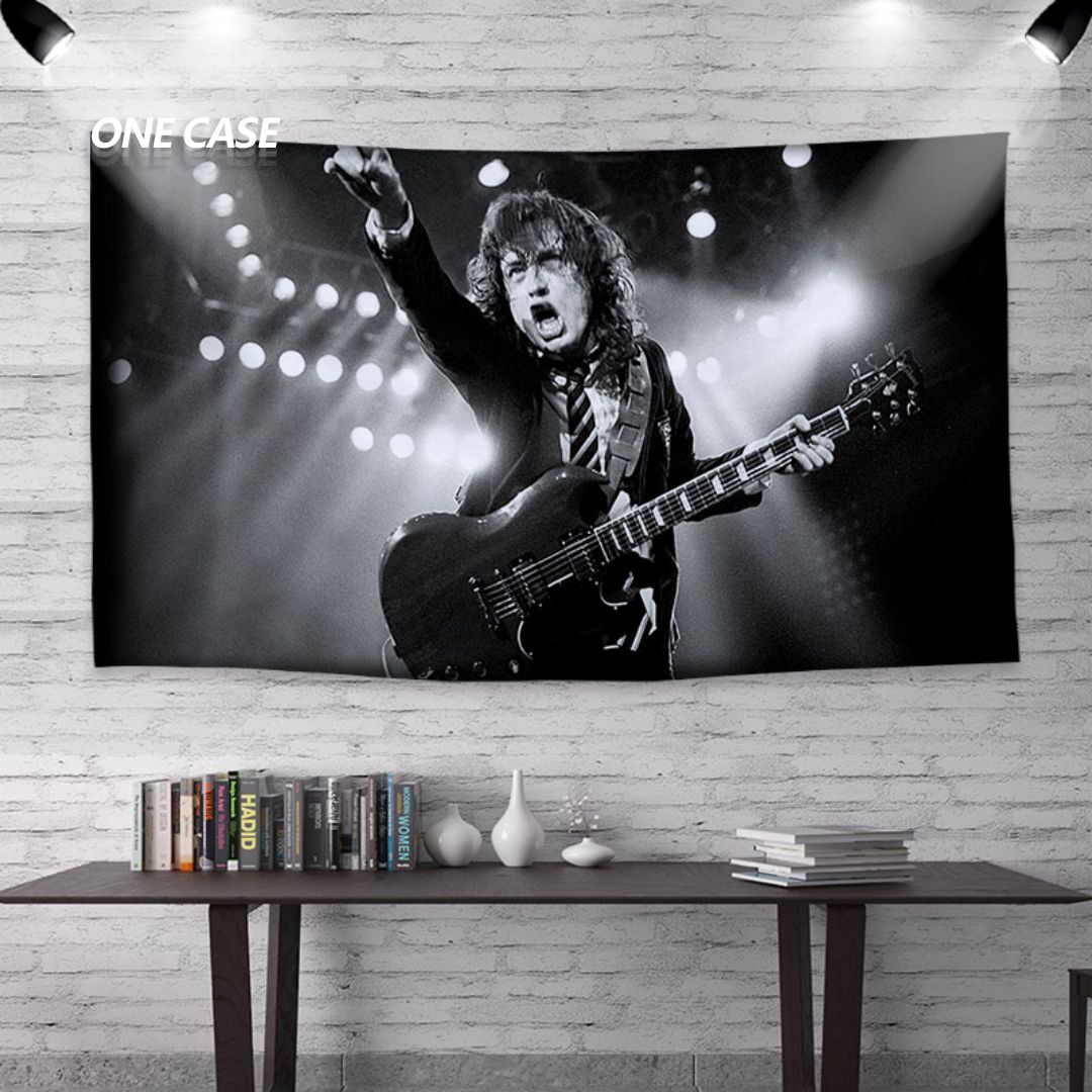 ACDC Rock Band Tapestry Deco Wall Hanging for Room -ONECASE.STUDIO